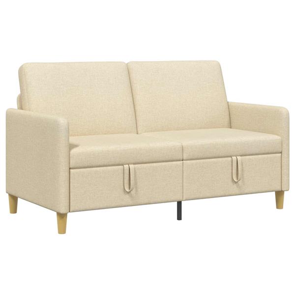 Grote foto vidaxl bank met opslag cr mekleurig 152 x 78 x 87 cm polyester huis en inrichting bankstellen