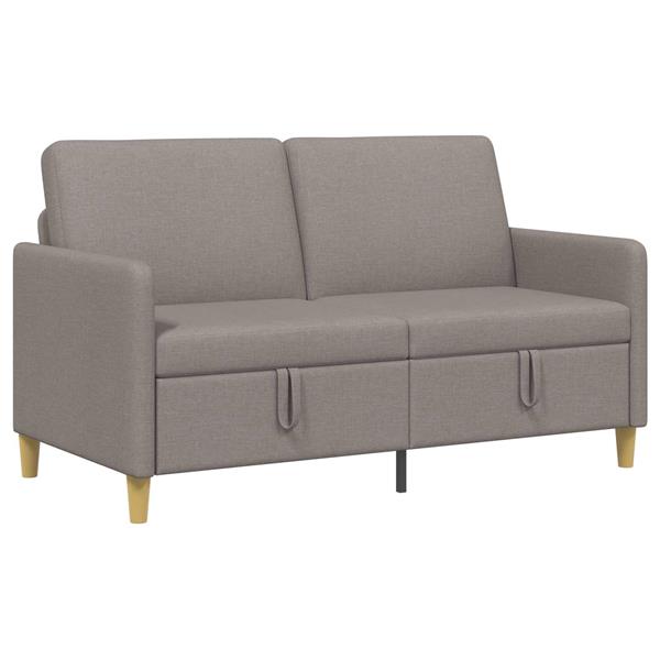 Grote foto vidaxl bank met opslag taupe 152 x 78 x 87 cm polyester huis en inrichting bankstellen
