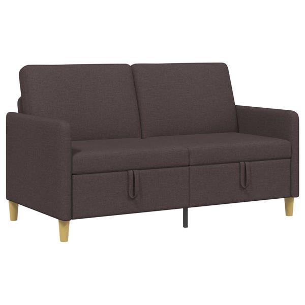 Grote foto vidaxl bank met opslag donkerbruin 152 x 78 x 87 cm polyester huis en inrichting bankstellen