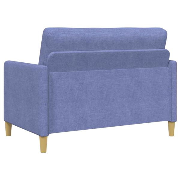 Grote foto vidaxl bank met opslag jeans blauw 122 x 78 x 87 cm polyester huis en inrichting bankstellen