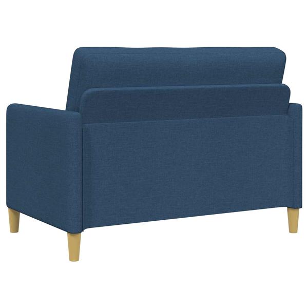 Grote foto vidaxl bank met opslag blauw 122 x 78 x 87 cm polyester huis en inrichting bankstellen