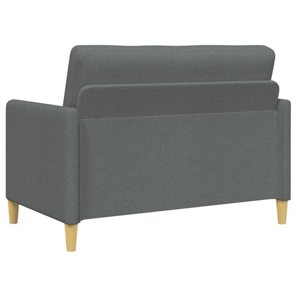 Grote foto vidaxl bank met opslag donkergrijs 122 x 78 x 87 cm polyester huis en inrichting bankstellen