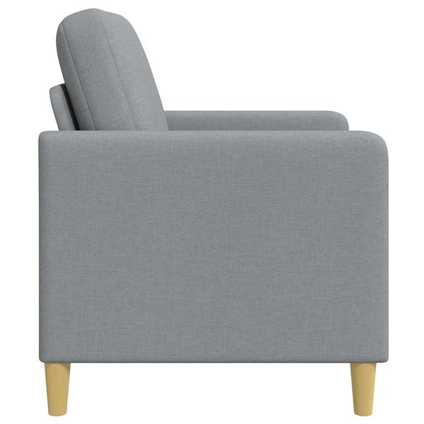 Grote foto vidaxl bank met opslag lichtgrijs 122 x 78 x 87 cm polyester huis en inrichting bankstellen