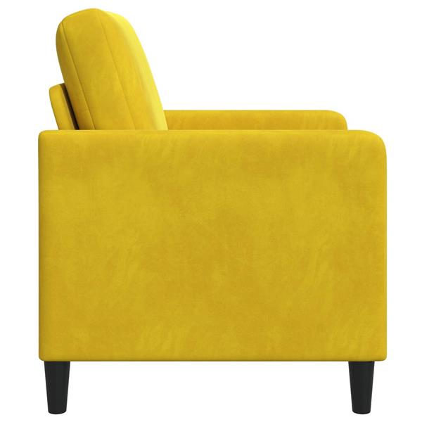 Grote foto vidaxl bank met opslag geel 72 x 78 x 87 cm polyester huis en inrichting bankstellen