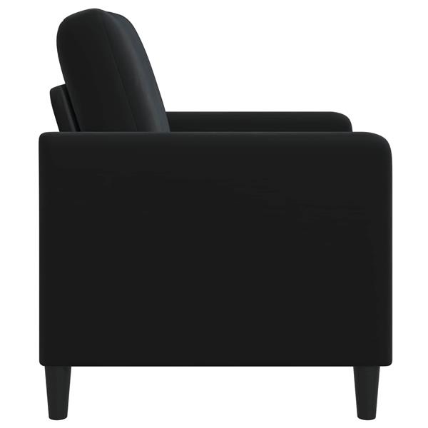 Grote foto vidaxl bank met opslag zwart 72 x 78 x 87 cm polyester huis en inrichting bankstellen