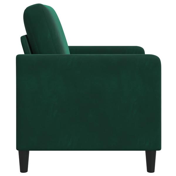 Grote foto vidaxl bank met opslag donkergroen 72 x 78 x 87 cm polyester huis en inrichting bankstellen