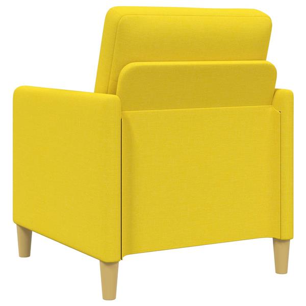 Grote foto vidaxl bank met opslag lichtgeel 72 x 78 x 87 cm polyester huis en inrichting bankstellen