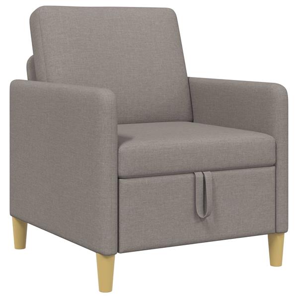 Grote foto vidaxl bank met opslag taupe 72 x 78 x 87 cm polyester huis en inrichting bankstellen