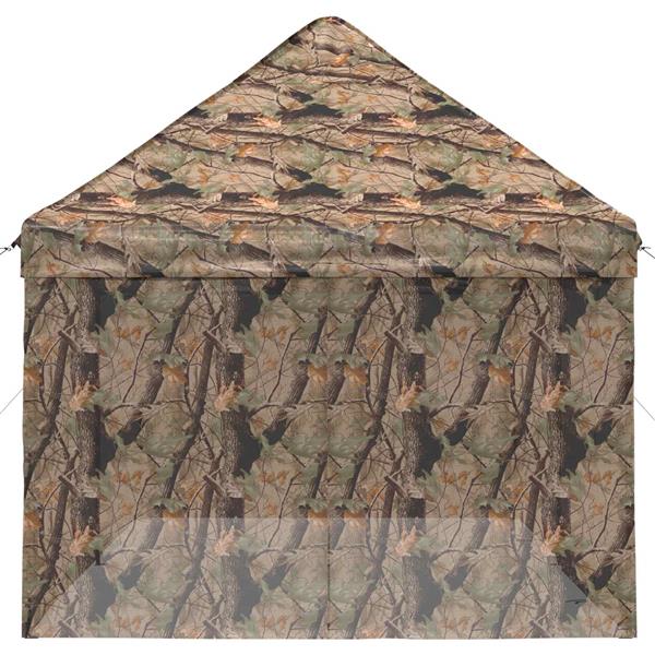 Grote foto vidaxl pop up gazebo met 4 zijwanden 3 x 6 m bos camouflage tuin en terras overige tuin en terras