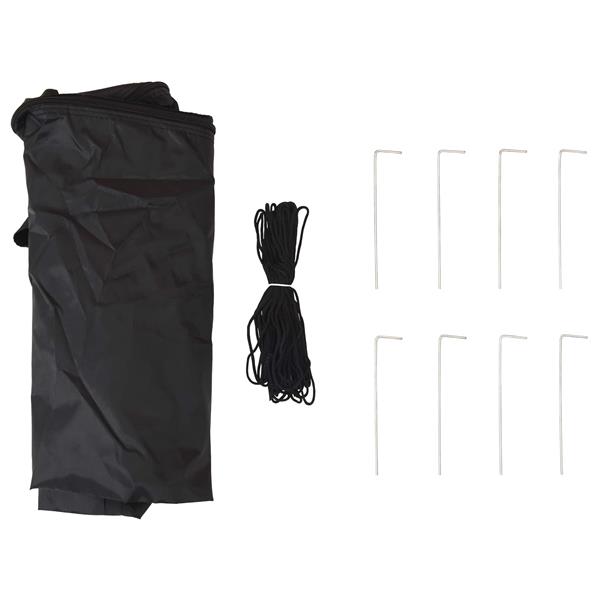 Grote foto vidaxl gazebo met 4 zijwanden 3 3 x 3 3 m beige en bruin tuin en terras overige tuin en terras