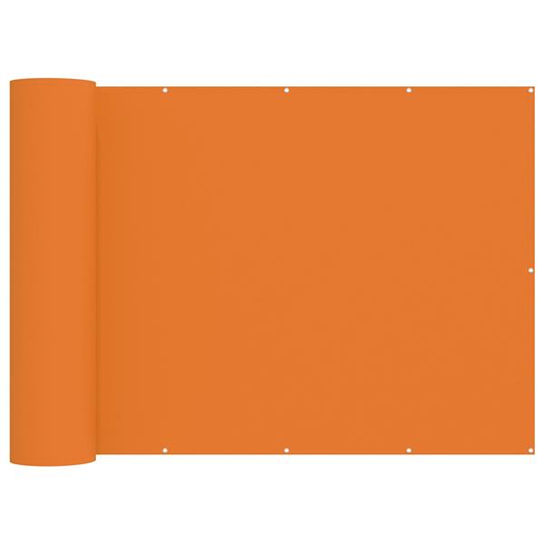 Grote foto vidaxl balkon privacy scherm 180 x 300 cm stof met pu coating oranje tuin en terras overige tuin en terras