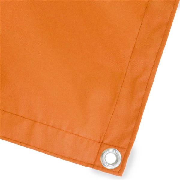 Grote foto vidaxl balkon privacy scherm 180 x 200 cm stof met pu coating oranje tuin en terras overige tuin en terras