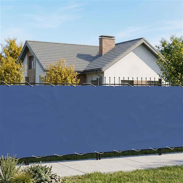 Grote foto vidaxl balkon privacy scherm 200 x 1000 cm stof met pu coating blauw tuin en terras overige tuin en terras