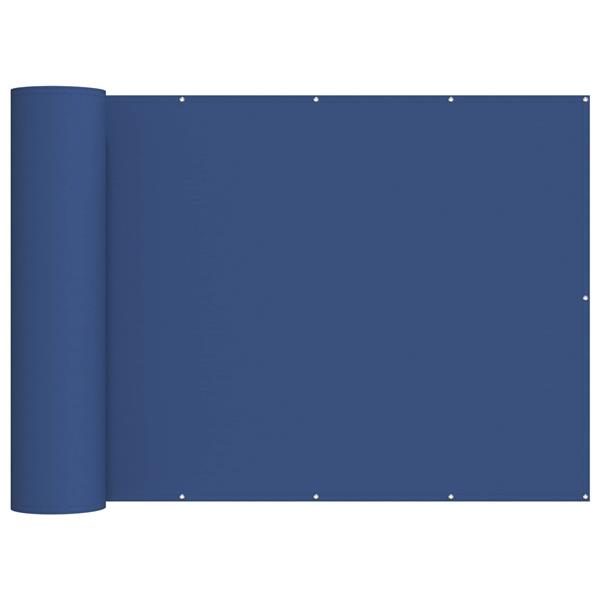 Grote foto vidaxl balkon privacy scherm 200 x 1000 cm stof met pu coating blauw tuin en terras overige tuin en terras