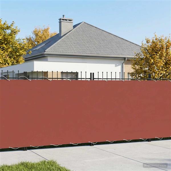 Grote foto vidaxl balkon privacy scherm 180 x 300 cm stof met pu coating tuin en terras overige tuin en terras
