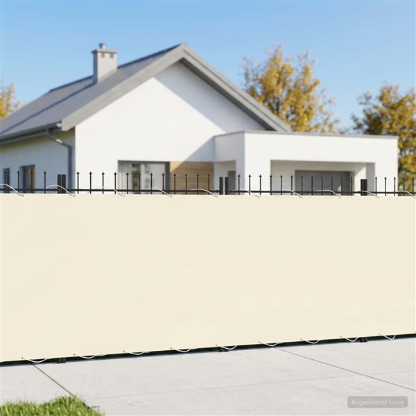 Grote foto vidaxl balkon privacy scherm 200 x 500 cm stof met pu coating tuin en terras overige tuin en terras