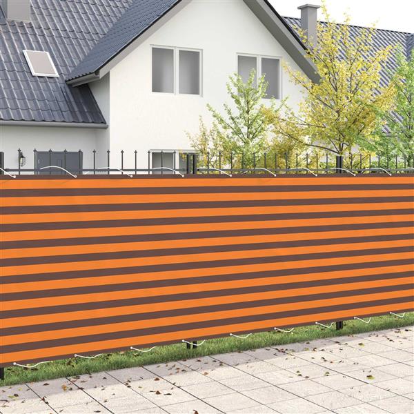 Grote foto vidaxl balkon privacy scherm 150 x 800 cm stof met pu coating tuin en terras overige tuin en terras