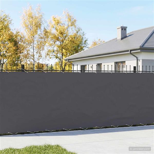 Grote foto vidaxl balkon privacy scherm 180 x 300 cm stof met pu coating tuin en terras overige tuin en terras