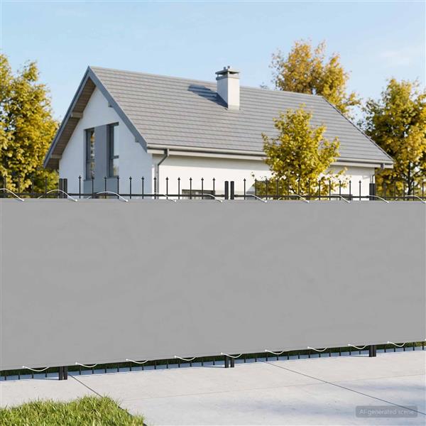 Grote foto vidaxl balkon privacy scherm 150 x 400 cm stof met pu coating tuin en terras overige tuin en terras