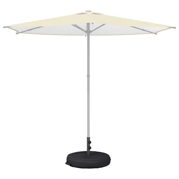 Grote foto vidaxl patio parasolvoet 53 x 53 x 40 cm staal zwart tuin en terras overige tuin en terras