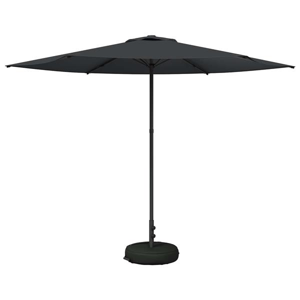 Grote foto vidaxl tuinparasol met basis 300 x 300 cm polyester rechthoekig tuin en terras overige tuin en terras