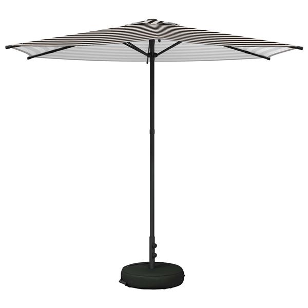 Grote foto vidaxl tuinparasol met basis 270 x 270 cm polyester rechthoekig tuin en terras overige tuin en terras
