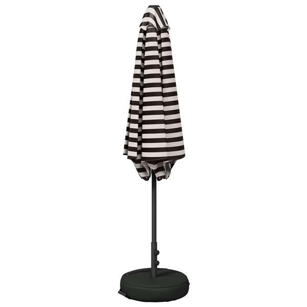 Grote foto vidaxl tuinparasol met basis 270 x 270 cm polyester rechthoekig tuin en terras overige tuin en terras