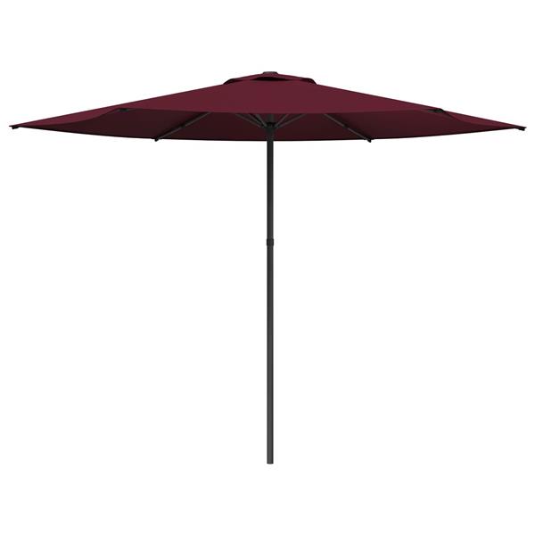 Grote foto vidaxl tuinparasol 300 x 300 cm polyester rechthoekig bordeaux rood tuin en terras overige tuin en terras