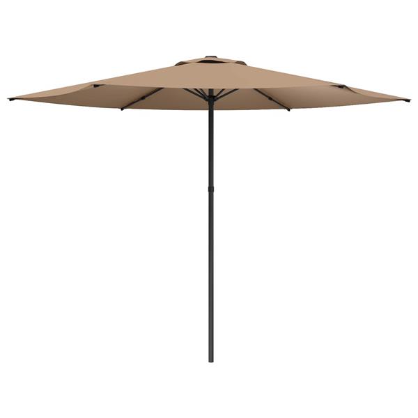 Grote foto vidaxl tuinparasol 300 x 300 cm polyester rechthoekig taupe tuin en terras overige tuin en terras
