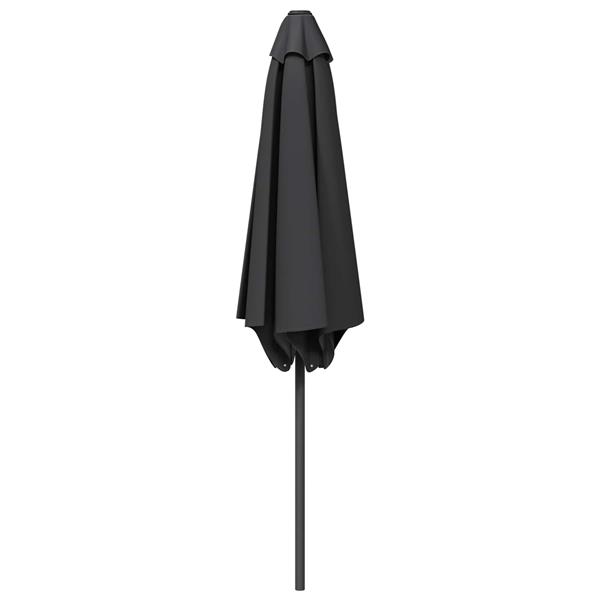 Grote foto vidaxl tuinparasol 270 x 270 cm polyester rechthoekig antracietkleurig tuin en terras overige tuin en terras