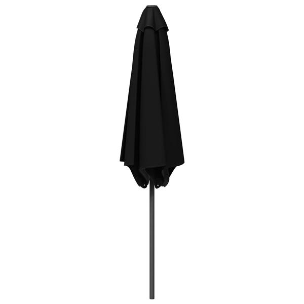 Grote foto vidaxl tuinparasol 230 x 230 cm polyester rechthoekig zwart tuin en terras overige tuin en terras