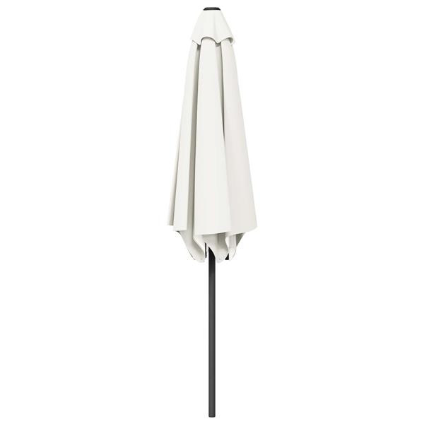 Grote foto vidaxl tuinparasol 230 x 230 cm polyester rechthoekig cr mekleurig tuin en terras overige tuin en terras