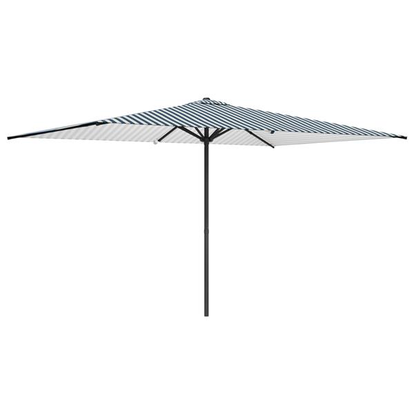 Grote foto vidaxl tuinparasol 200 x 300 cm polyester rechthoekig blauw en wit tuin en terras overige tuin en terras