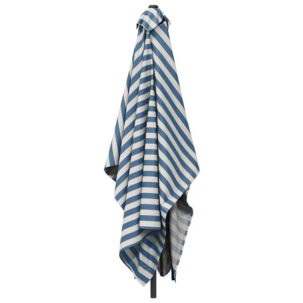 Grote foto vidaxl tuinparasol 200 x 300 cm polyester rechthoekig blauw en wit tuin en terras overige tuin en terras