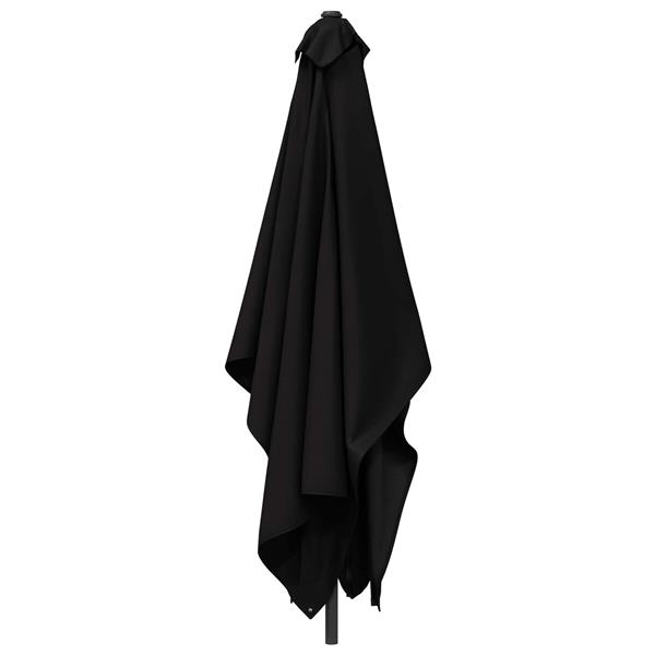 Grote foto vidaxl tuinparasol 200 x 300 cm polyester rechthoekig zwart tuin en terras overige tuin en terras