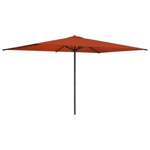 Grote foto vidaxl tuinparasol 200 x 300 cm polyester rechthoekig terracotta tuin en terras overige tuin en terras