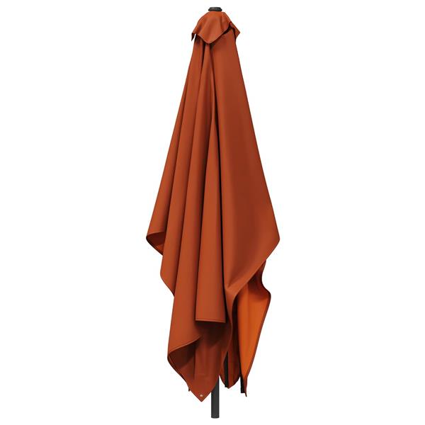 Grote foto vidaxl tuinparasol 200 x 300 cm polyester rechthoekig terracotta tuin en terras overige tuin en terras