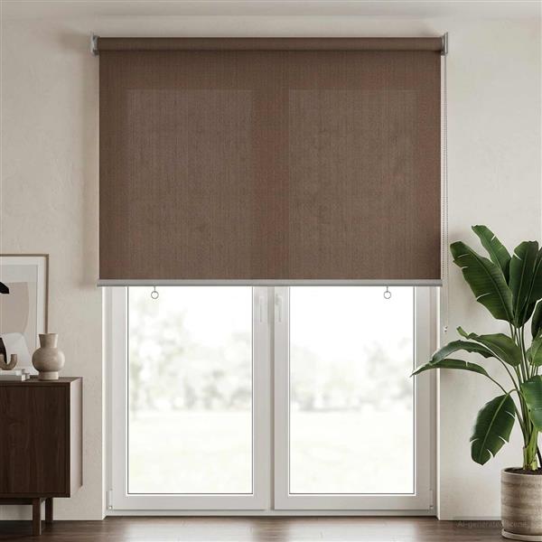 Grote foto vidaxl buitenrolgordijn 90 uv blok taupe 60 x 230 cm hdpe huis en inrichting gordijnen en lamellen