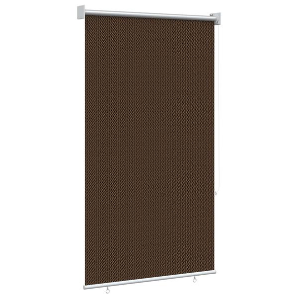 Grote foto vidaxl buitenrolgordijn 90 uv blok bruin 60 x 140 cm hdpe huis en inrichting gordijnen en lamellen