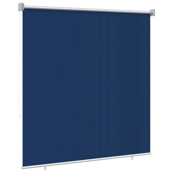Grote foto vidaxl buitenrolgordijn 90 uv blok blauw 140 x 140 cm hdpe huis en inrichting gordijnen en lamellen