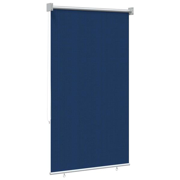 Grote foto vidaxl buitenrolgordijn 90 uv blok blauw 80 x 140 cm hdpe huis en inrichting gordijnen en lamellen