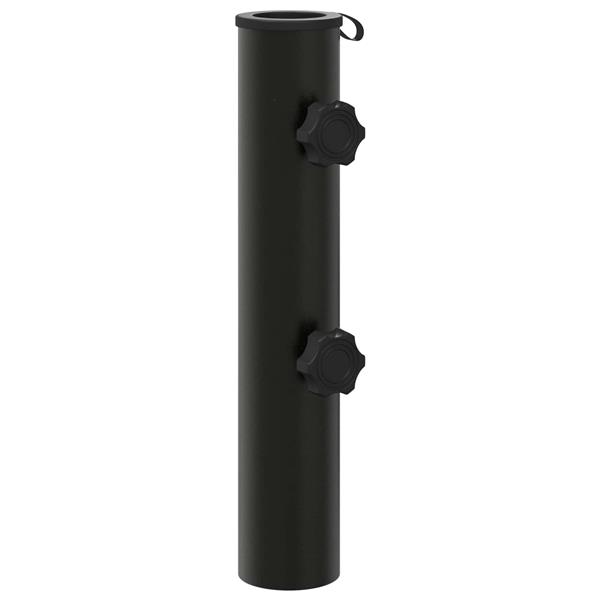 Grote foto vidaxl parasol basisbuis 0.6 kg zwart ijzer for 40 50 mm pole tuin en terras overige tuin en terras