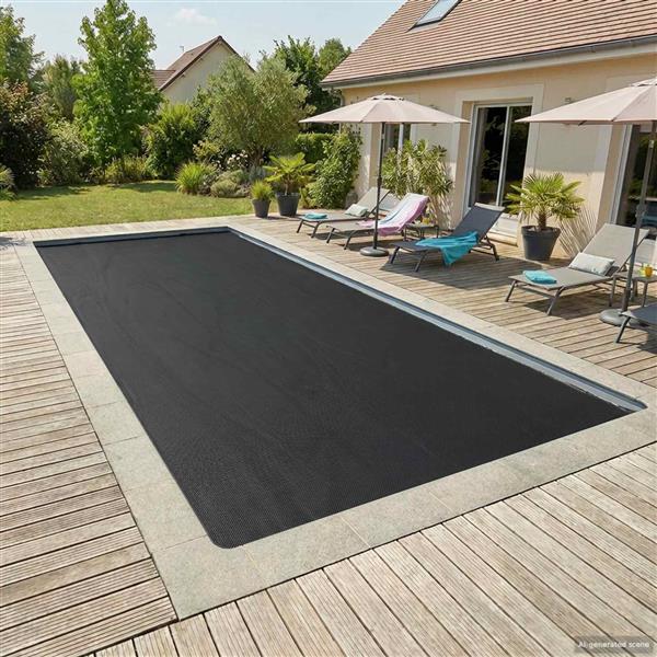 Grote foto vidaxl zonne zwembadoverkapping extra zwaar 732 x 366 cm 400 m pe tuin en terras zwembaden toebehoren