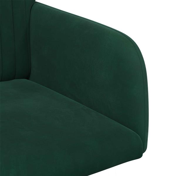 Grote foto vidaxl eettafelstoelen 2 st fluweel donkergroen 55 x 50 x 84 cm huis en inrichting stoelen