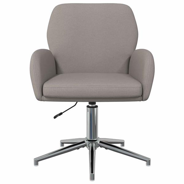 Grote foto vidaxl draaischrijfstoel stof 54 x 58 x 90 cm taupe huis en inrichting stoelen