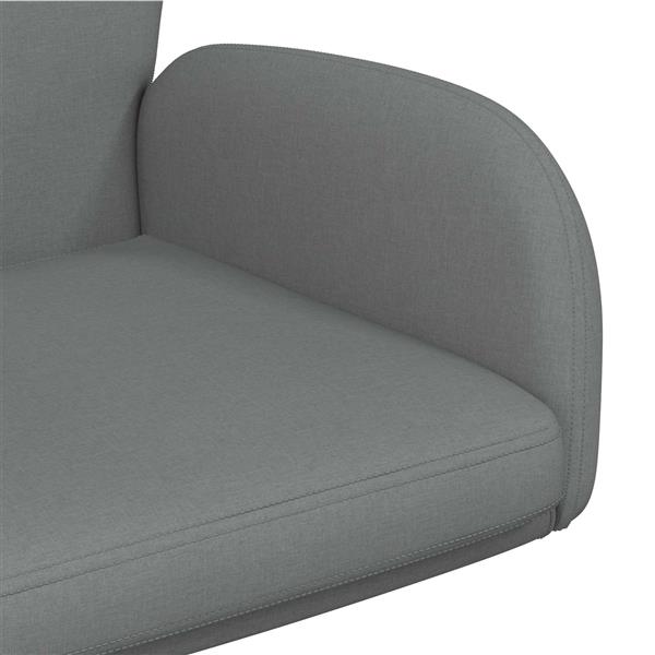 Grote foto vidaxl draaischrijfstoel 54 x 58 x 90 cm donkergrijs stof huis en inrichting stoelen
