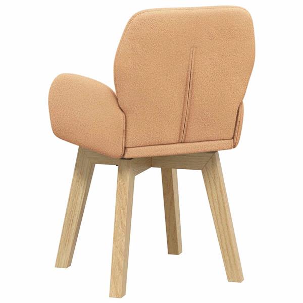 Grote foto vidaxl draai eetstoelen 2 st boucl beige 54 x 58 x 87 cm huis en inrichting stoelen