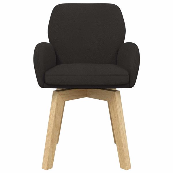 Grote foto vidaxl draai eetstoelen 2 st boucl zwart 54 x 58 x 87 cm huis en inrichting stoelen
