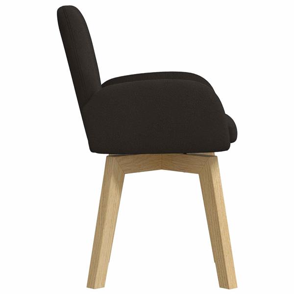 Grote foto vidaxl draai eetstoelen 2 st boucl zwart 54 x 58 x 87 cm huis en inrichting stoelen