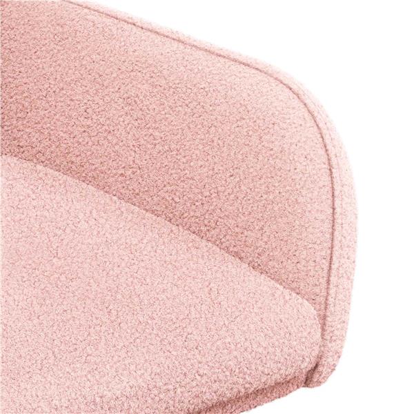 Grote foto vidaxl eettafelstoelen 2 st boucl roze 59 x 56 5 x 85 cm huis en inrichting stoelen